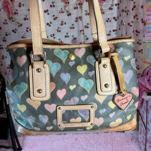 Dooney Bourke Heart Print shoulder bag